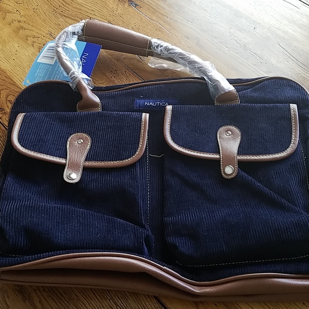 Corduroy overnight bag